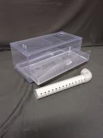 ウールボックス オーバーフロースペース幅15mm 側面トレー引き出し式ウールボックス ウールマット交換時に蓋を開けずにウールマット・トレーを引き出し、容易にウールマットの交換ができます