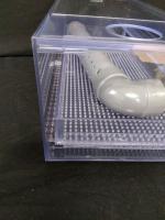 ウールボックス オーバーフロースペース幅15mm 側面トレー引き出し式ウールボックス ウールマット交換時に蓋を開けずにウールマット・トレーを引き出し、容易にウールマットの交換ができます