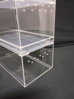 積み重ね仕様ケージ 爬虫類ケージ 小動物ケージ 両生類 飼育ケース 飼育ケージ 昆虫飼育ケース クモ カブトムシ クワガタ ヤモリ ヘビ カメ  飼育容器 等