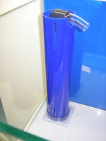 コバルト色の50用アクリル3重管のアウター管(外管)